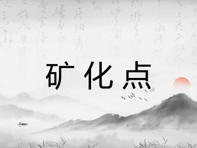 矿化点 矿化点