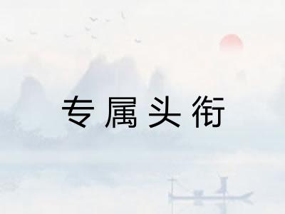 专属头衔 专属头衔